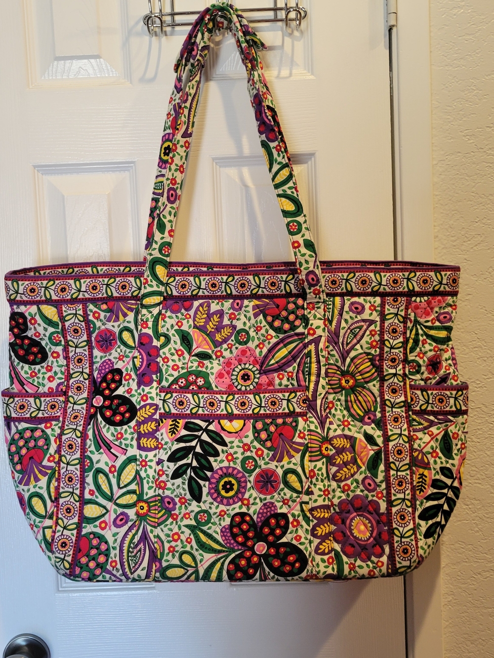Vera Bradley Floral Quilted Tote Bag